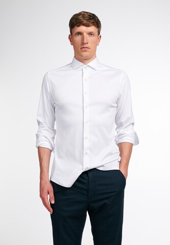 ETERNA Slim fit Business shirt in White: front