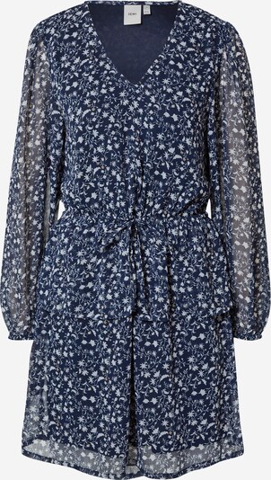 ICHI Kleid 'Ihberano' in kobaltblau / offwhite, Produktansicht