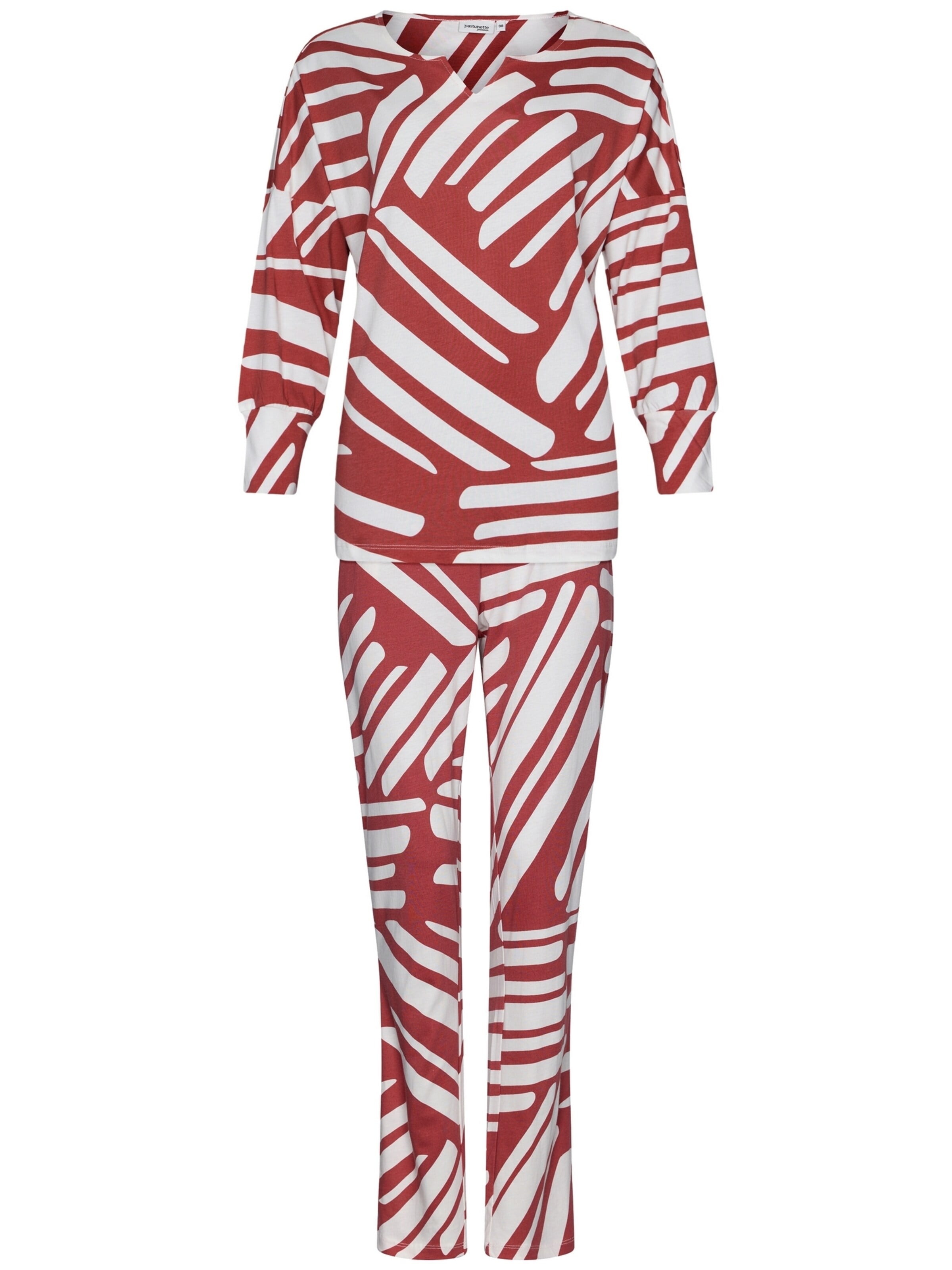 Pastunette Pyjama‌‌‌‌‌‌‌‌‌ in Rot: Vorderseite