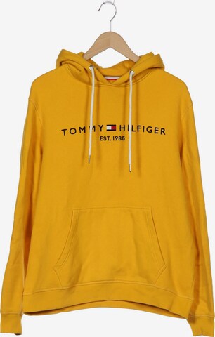 TOMMY HILFIGER Sweatshirt & Zip-Up Hoodie in XL in Yellow: front