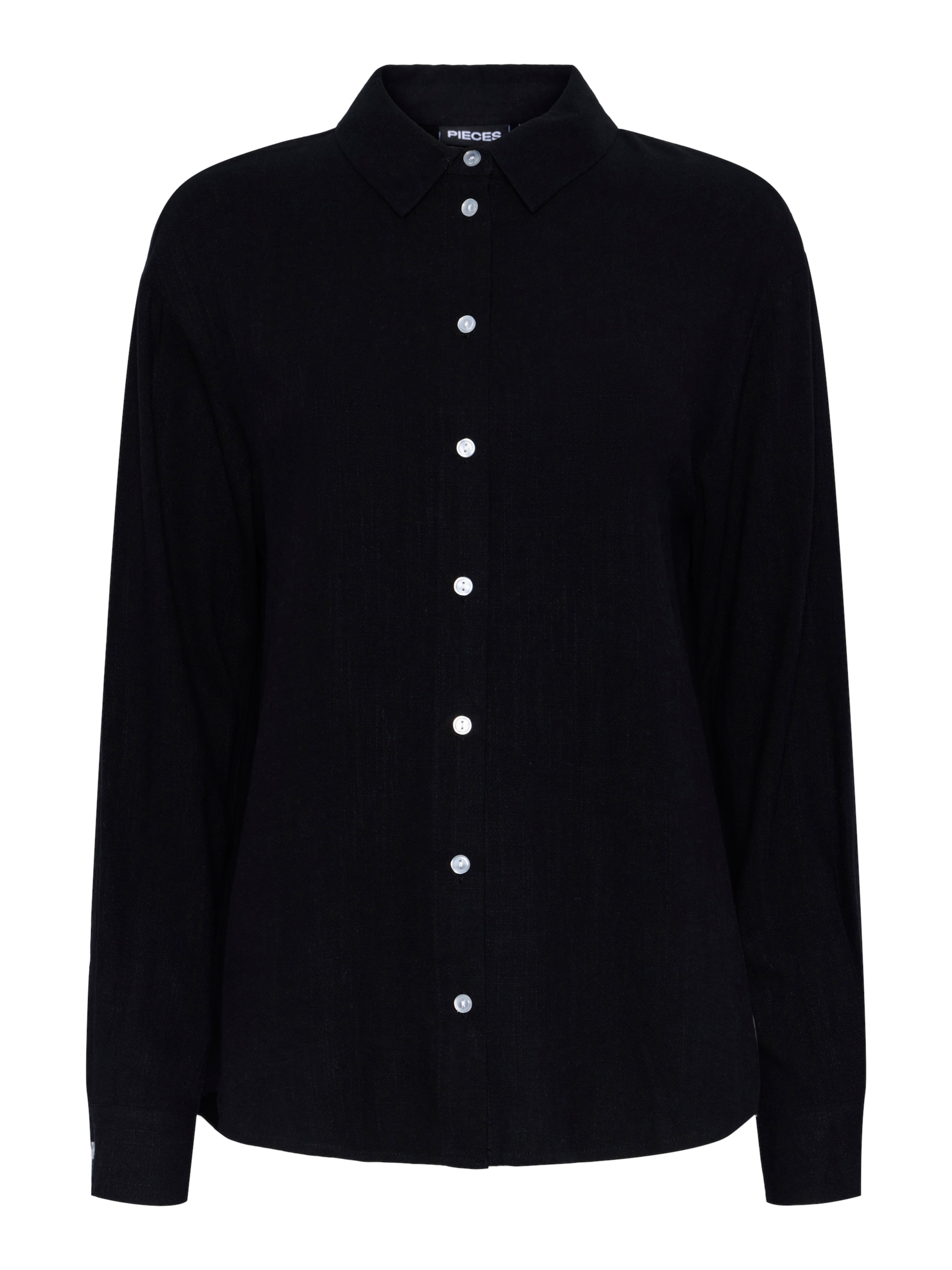 Camicia da donna &#x27;VINSTY&#x27; di PIECES in nero: frontale