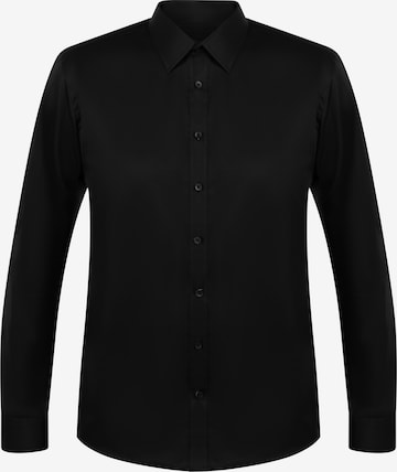 Coupe regular Chemise DreiMaster Klassik en noir : devant