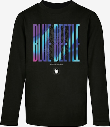 ABSOLUTE CULT Shirt 'Blue Beetle - Jaime Reyes' in Zwart: voorkant
