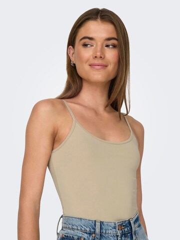 Top 'EA' di ONLY in beige