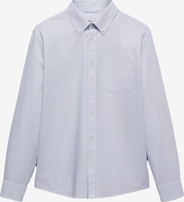 MANGO MAN Regular fit Button Up Shirt 'Kodak' in Blue: front