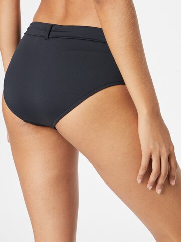 Seafolly Bikini Bottoms 'Wide Side Retro' in Black