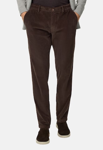 Boggi Milano Regular Pantalon in Bruin: voorkant