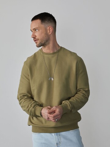 Felpa 'Torge' di DAN FOX APPAREL in verde: frontale