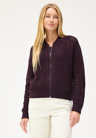 Street One Studio Strickjacke in Lila: Vorderseite