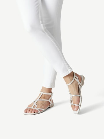 TAMARIS Strap Sandals in Silver: front