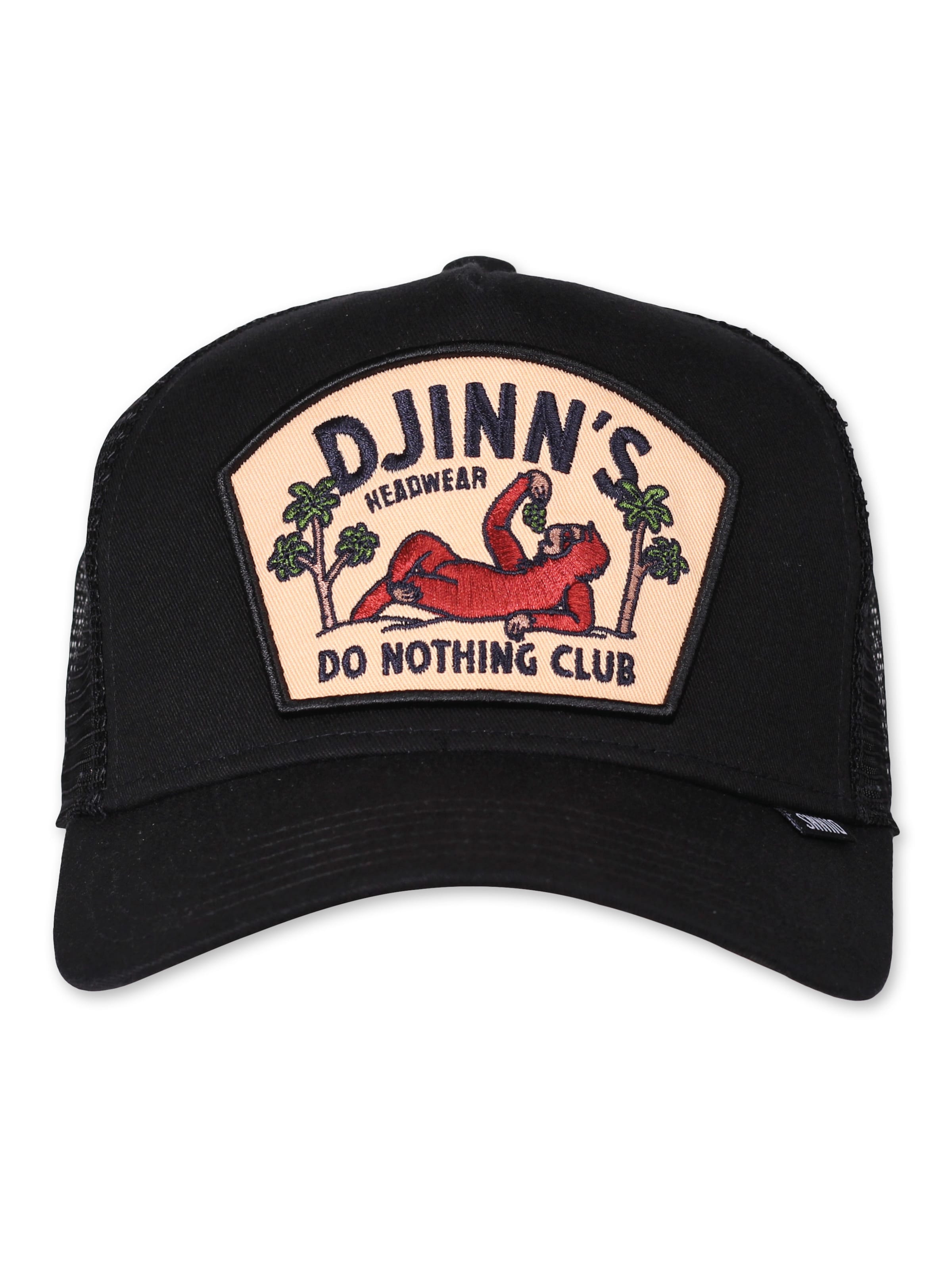 Cappello da baseball di DJINNS in nero: frontale
