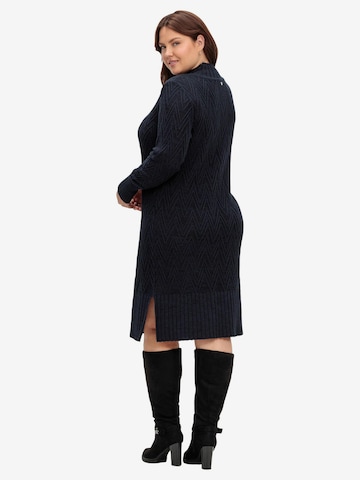 SHEEGO Knitted dress in Blue