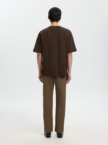 SELECTED Shirt 'SLHOscar' in Brown