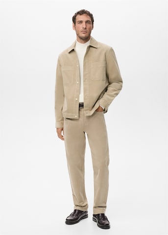 MANGO MAN Regular Pants 'Ercolano' in Beige