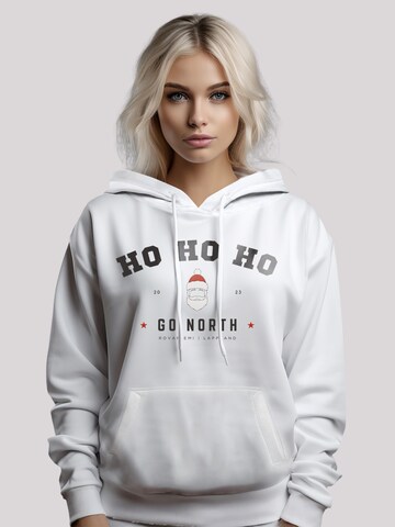 F4NT4STIC Sweatshirt 'Ho Ho Ho Santa Weihnachten' in White: front