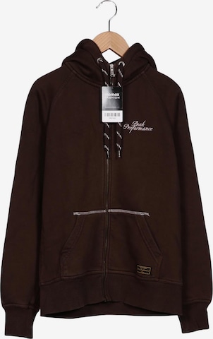 PEAK PERFORMANCE Sweatshirt & Zip-Up Hoodie in M in Brown: front