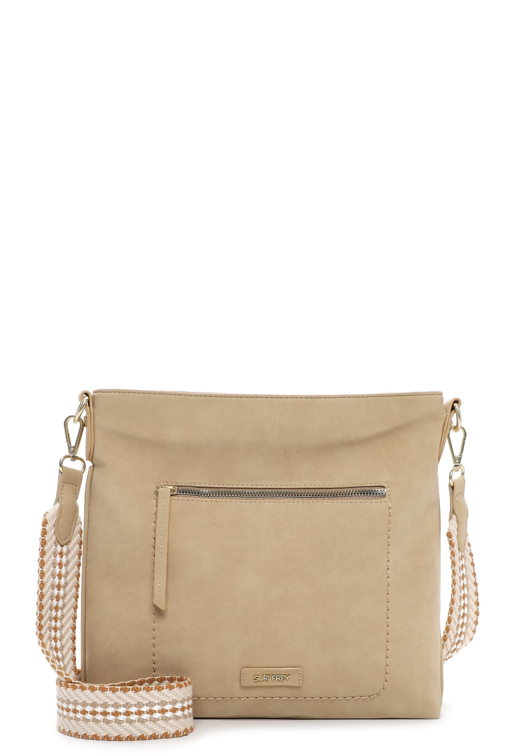 Borsa a spalla 'Christy' di Suri Frey in beige: frontale
