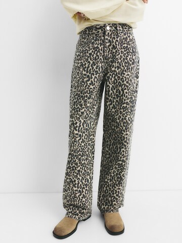Pull&Bear Baggy Jeans in Braun: Vorderseite