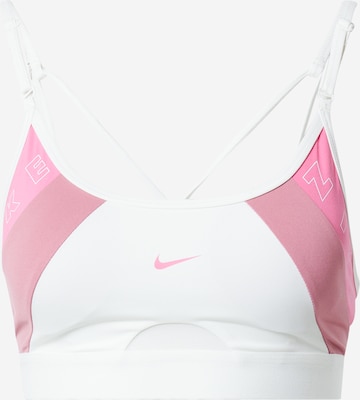 NIKE Bustier Sport-BH in Weiß: predná strana