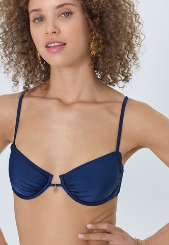 LSCN by LASCANA Bikinitop in Blauw: voorkant