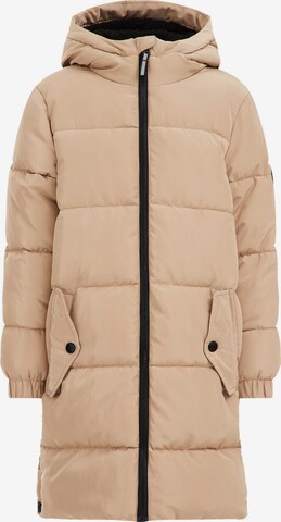 Manteau WE Fashion en beige : devant