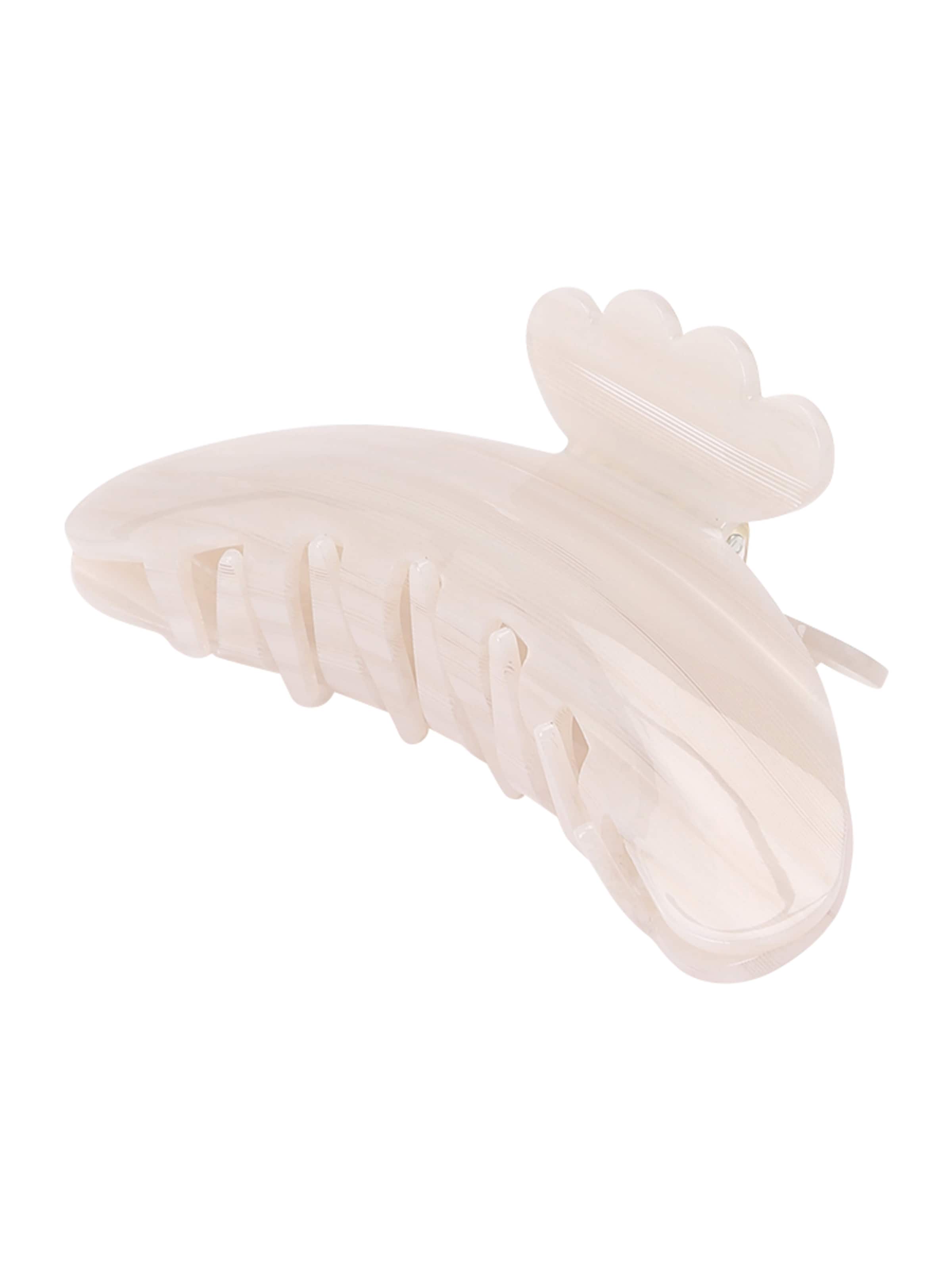 SUI AVA Haarspange 'Candy Cane' in Weiß: Vorderseite