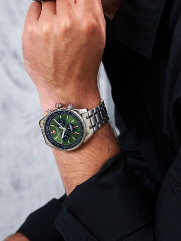 SWISS MILITARY HANOWA Analog watch 'Afterburn' in Silver