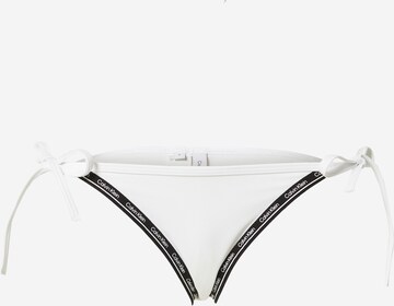 Calvin Klein Swimwear Dół bikini w kolorze biały: przód
