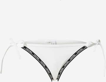 Slip costum de baie de la Calvin Klein Swimwear pe alb: față