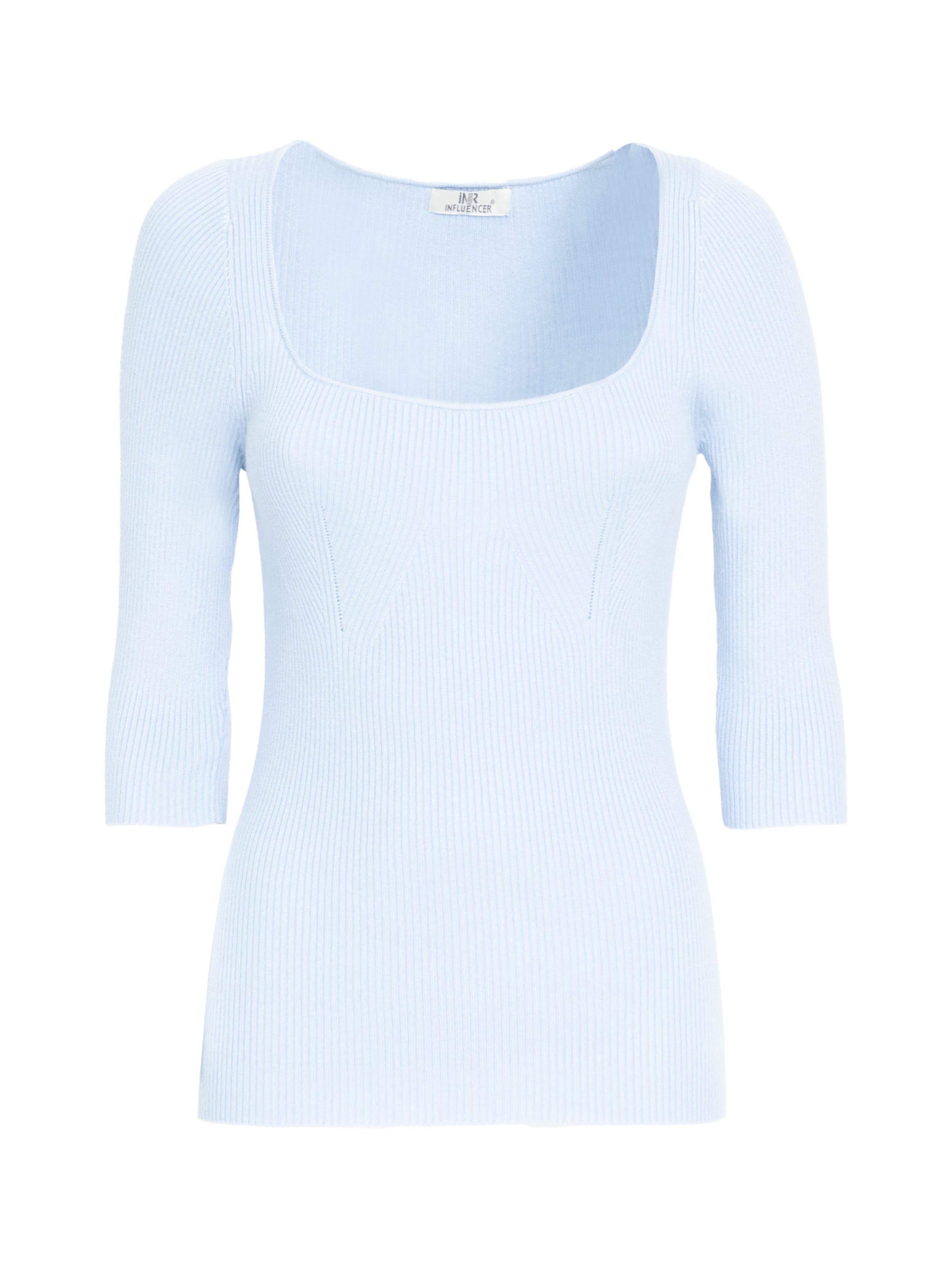 Influencer Pulover | modra barva: sprednja stran
