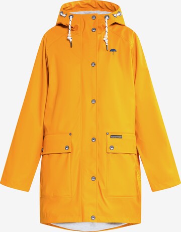 Manteau fonctionnel Schmuddelwedda en jaune : devant