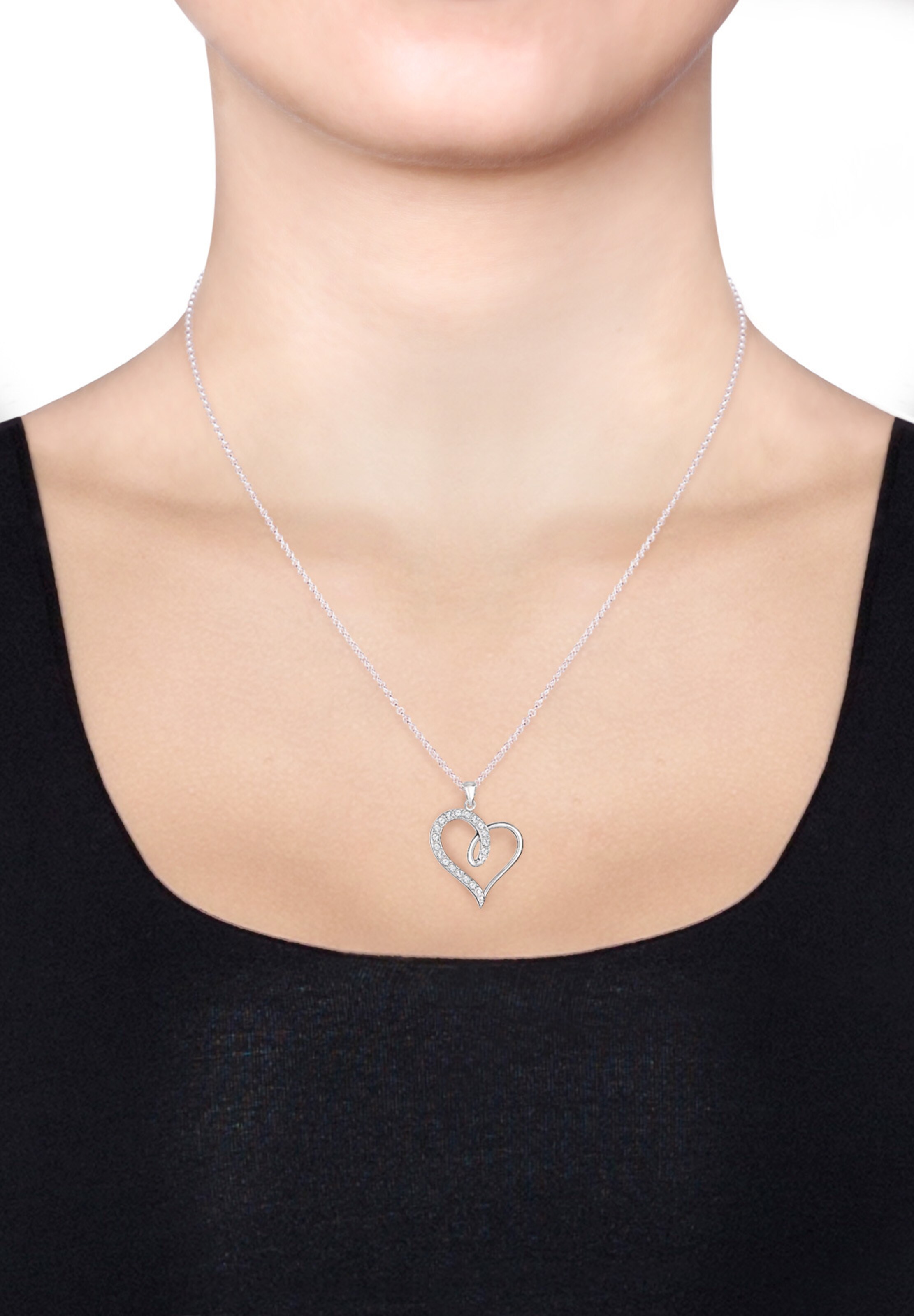 Chaîne 'Herz' ELLI en argent : devant