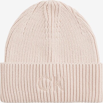 Calvin Klein Beanie in Pink: front