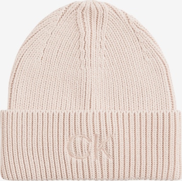 Bonnet Calvin Klein en rose : devant