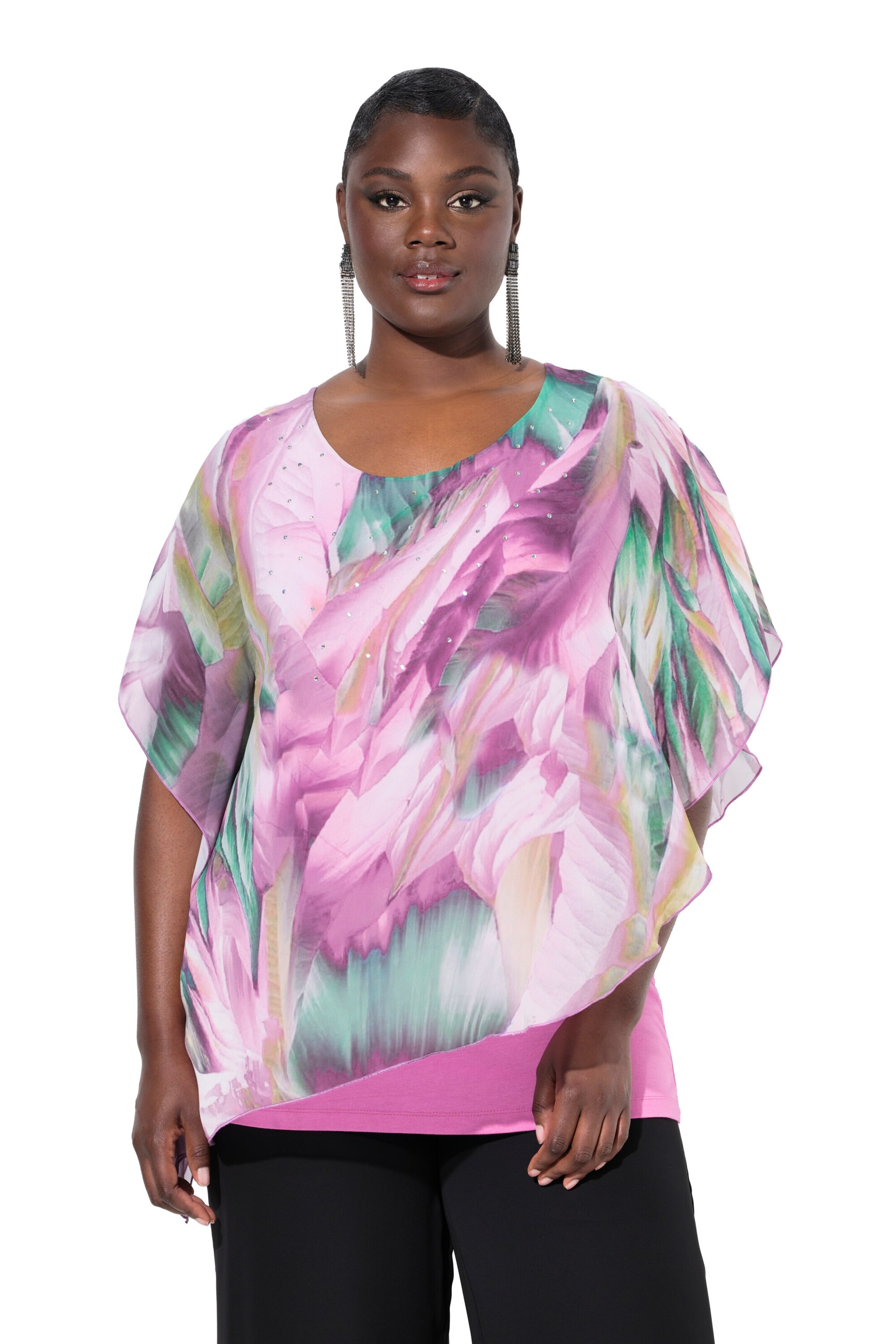 Ulla Popken Bluse in Lila: Vorderseite