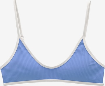 Pull&Bear T-skjorte Bikinitopp i blå: forside