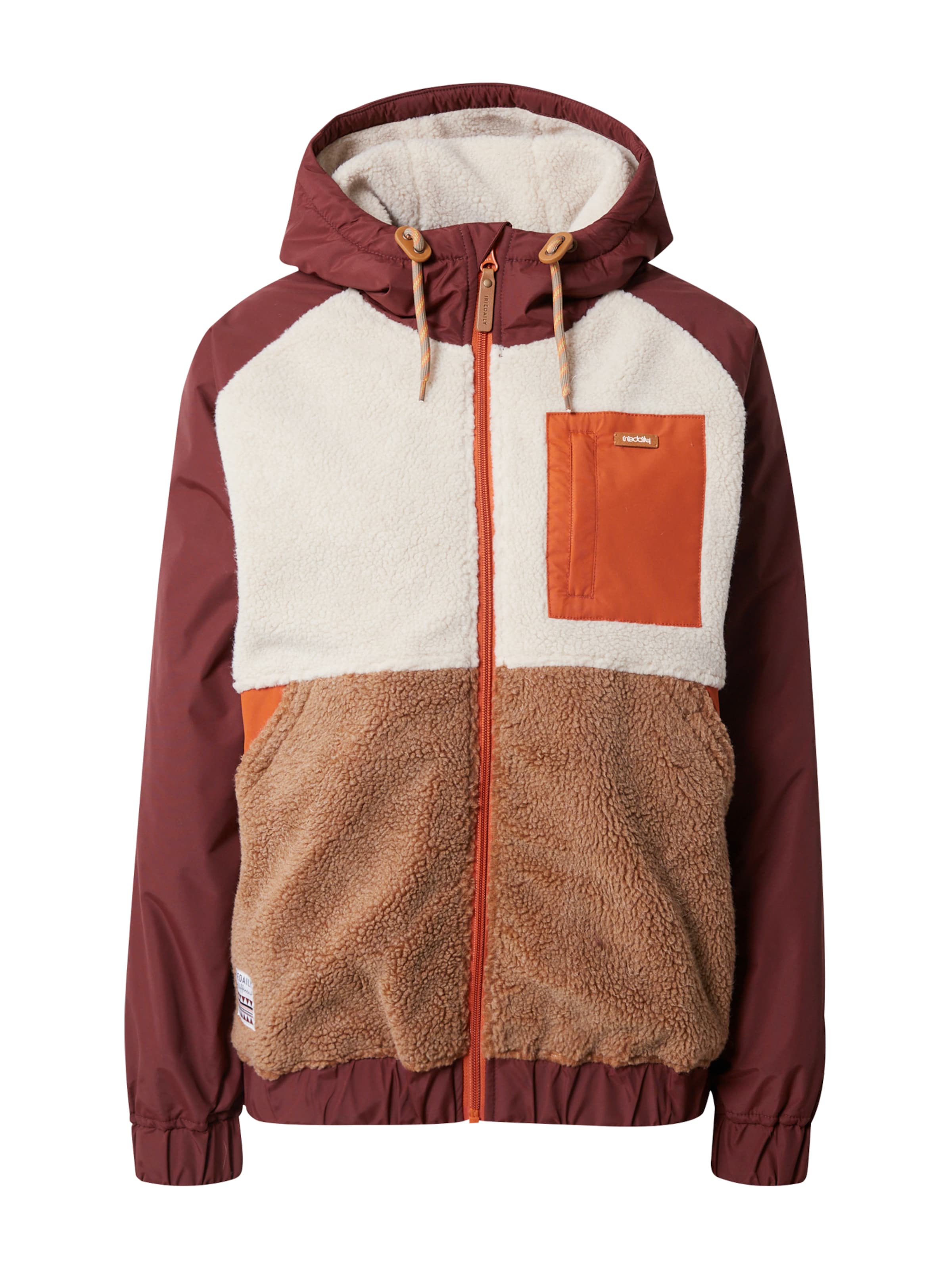 Iriedaily Φθινοπωρινό και ανοιξιάτικο μπουφάν 'Arctikmix' σε καφέ: μπροστά