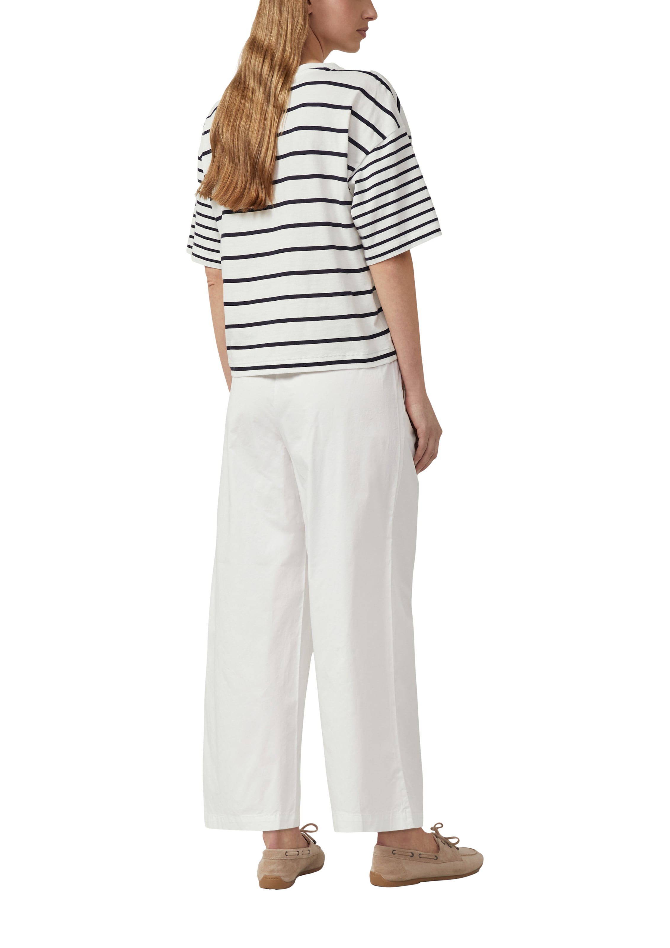 Wide Leg Pantalon s.Oliver en blanc
