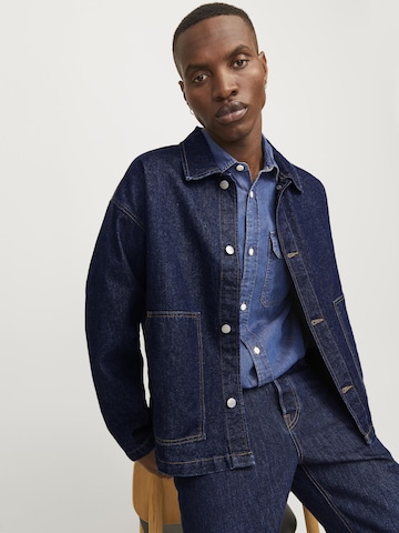 JACK & JONES Regular fit Button Up Shirt in Blue