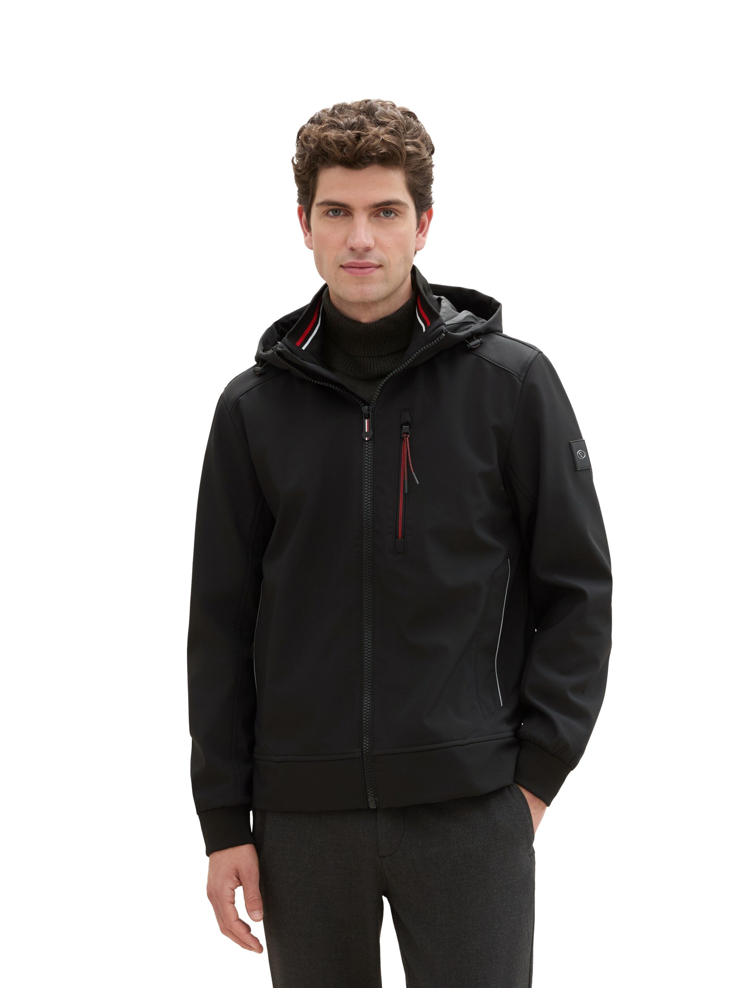 TOM TAILOR Jacke in Schwarz: Vorderseite