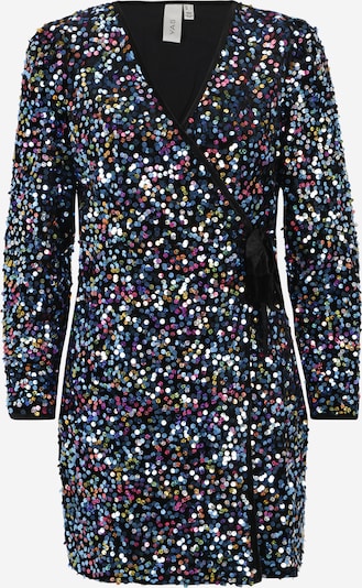 Y.A.S Petite Kleid in dunkelblau / goldgelb / lila / schwarz, Produktansicht