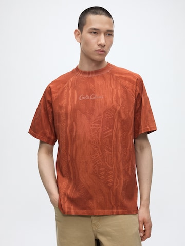 T-Shirt Carlo Colucci en rouge : devant