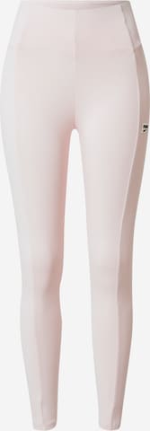 PUMA Skinny Workout Pants in Pink: front