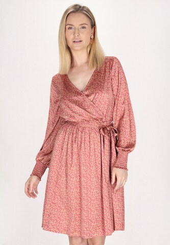 Robe Usha en rose : devant