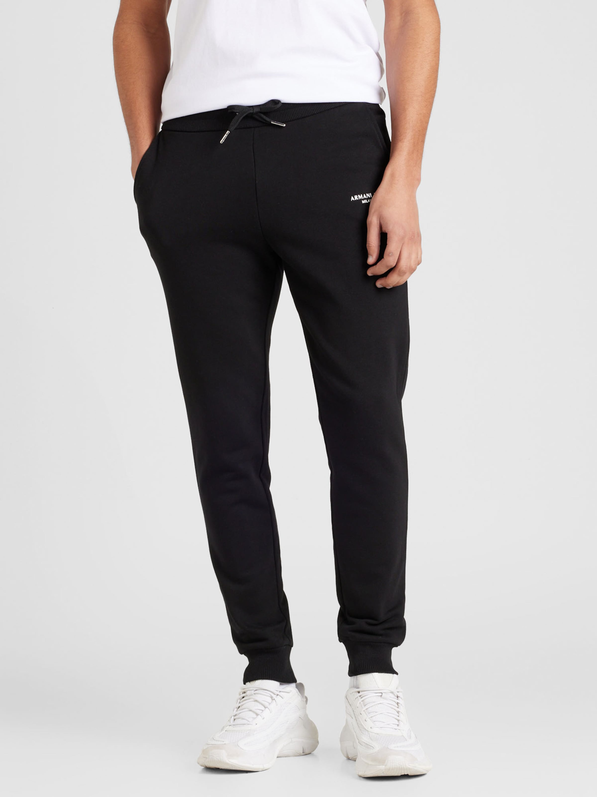 Armani exchange black pants sales