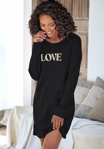 VIVANCE Nightgown in Black: front