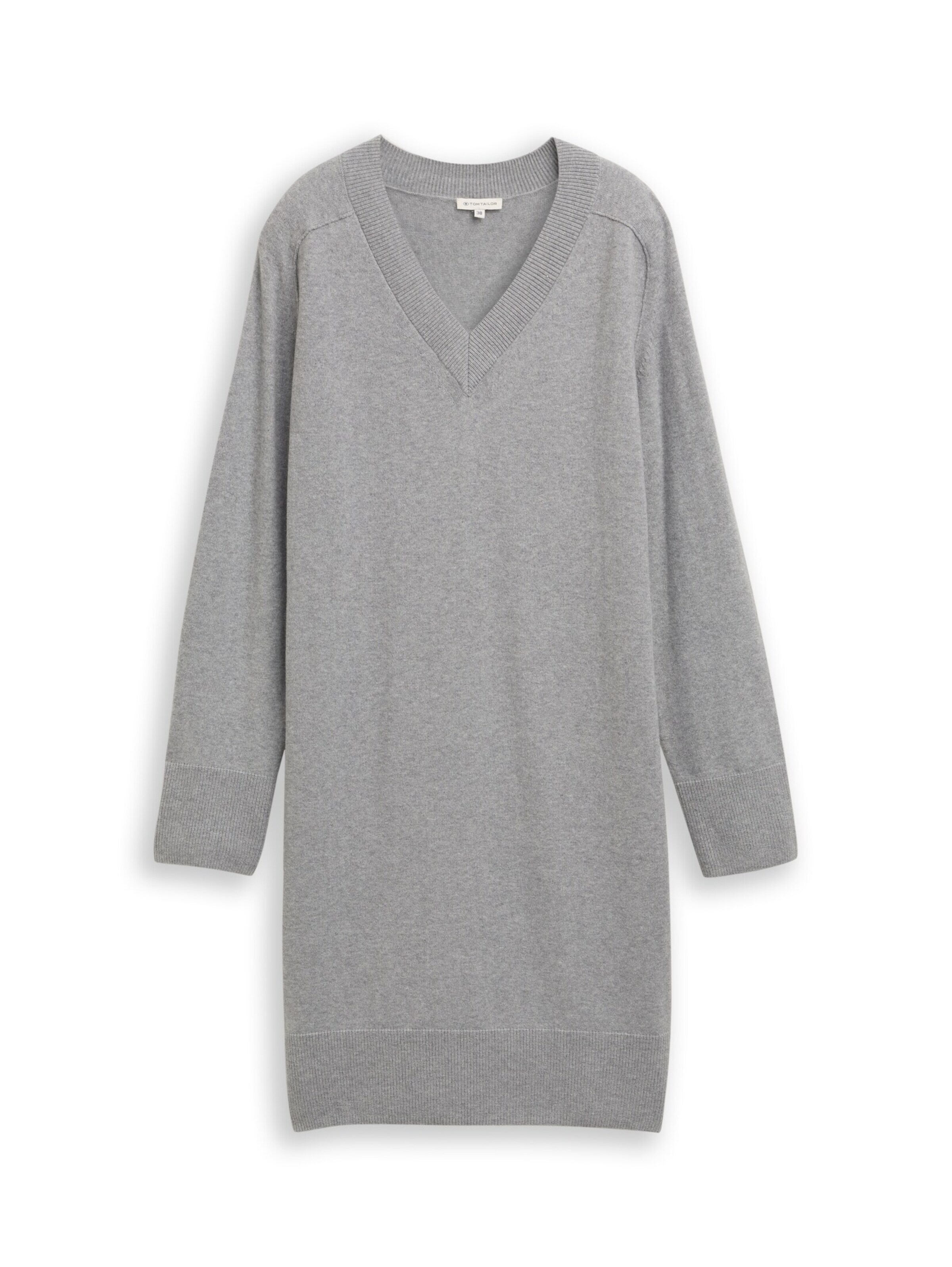 TOM TAILOR Jurk in Grijs: voorkant