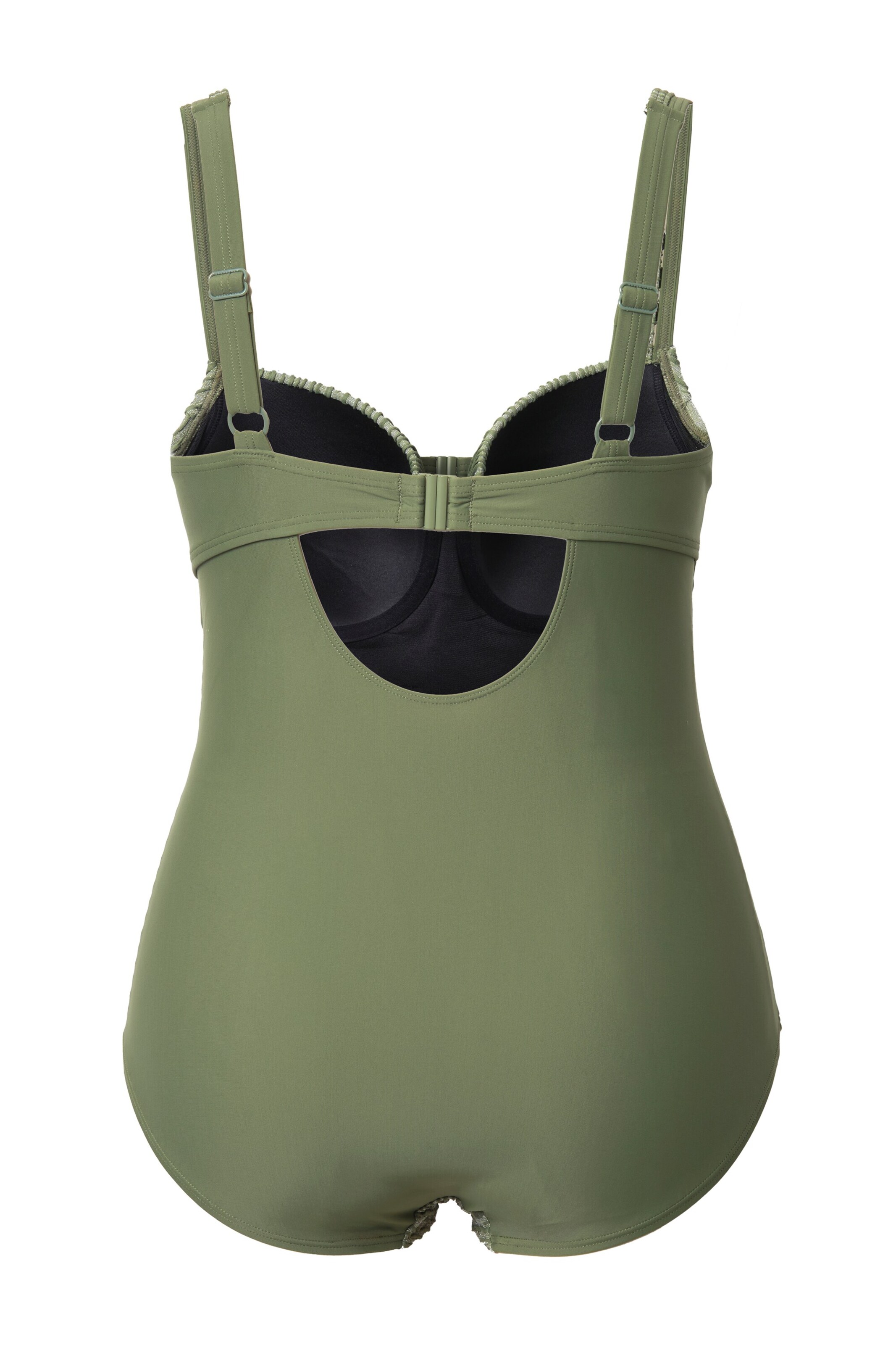 Ulla Popken Push-up Badpak in Groen