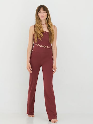 ABOUT YOU x Sofia Tsakiridou Jumpsuit 'Amy' in Brown: front