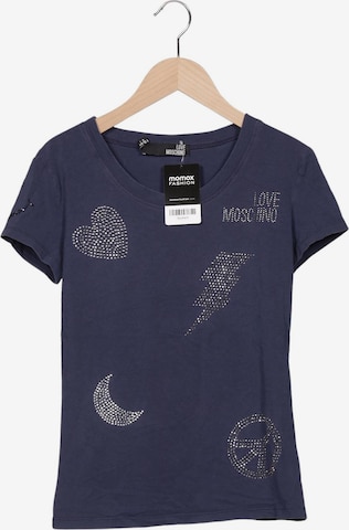 Love Moschino T-Shirt L in Blau: Vorderseite